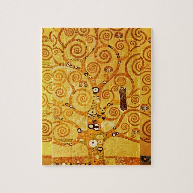 Livets träd Gustav Klimt Nouveau Pussel (Vertikal)