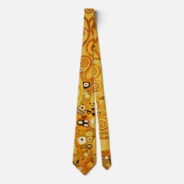 Livets träd Gustav Klimt Nouveau Slips (Framsida)