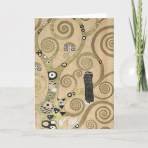 Livets Träd, Gustav Klimt Oljemålning Kort