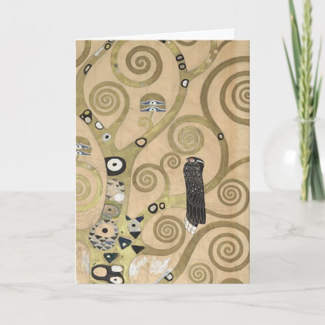 Livets Träd, Gustav Klimt Oljemålning  Kort (Framsida)