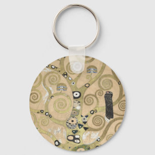 Livets Träd, Gustav Klimt Oljemålning  Nyckelring