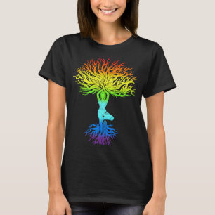 Livets träd Haka om Wife Yoga Vrikshasana Hatha P T Shirt