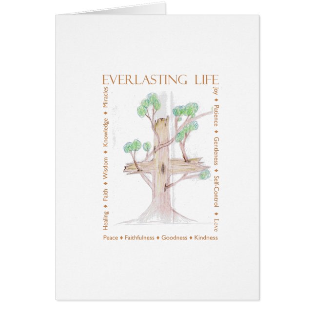 livets träd hälsningskort (Framsidan)