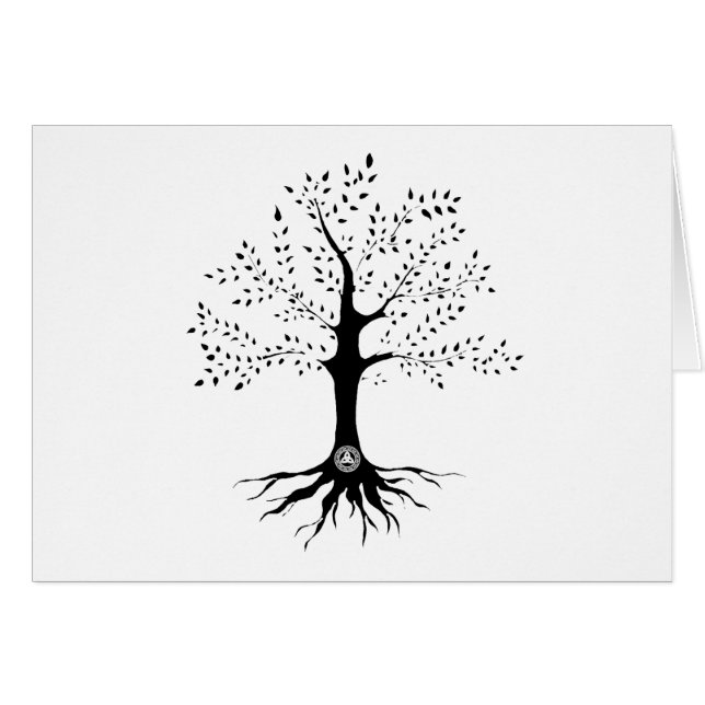 Livets träd hälsningskort (Framsidan Horizontal)