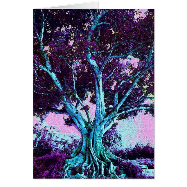 Livets träd hälsningskort (Framsidan)