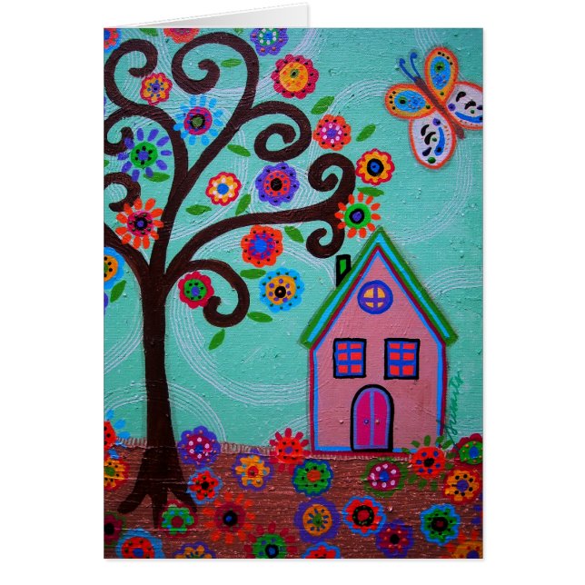 LIVETS TRÄD HÄLSNINGSKORT (Framsidan)