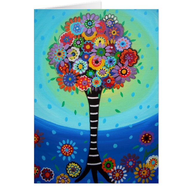 LIVETS TRÄD HÄLSNINGSKORT (Framsidan)