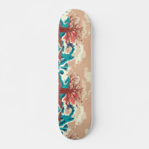 Livets träd i havet mini skateboard bräda 18,5 cm