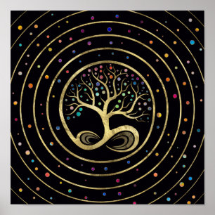 Livets träd - Infinity Spiral Poster
