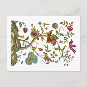 Livets träd Jacobean Embroidery Vykort