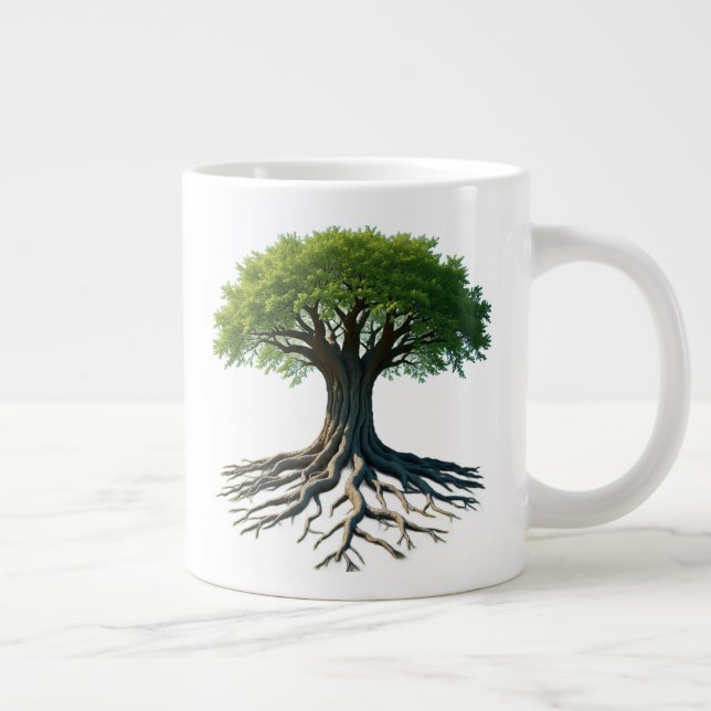’Livets träd’ Jumbo Mugg (Höger)