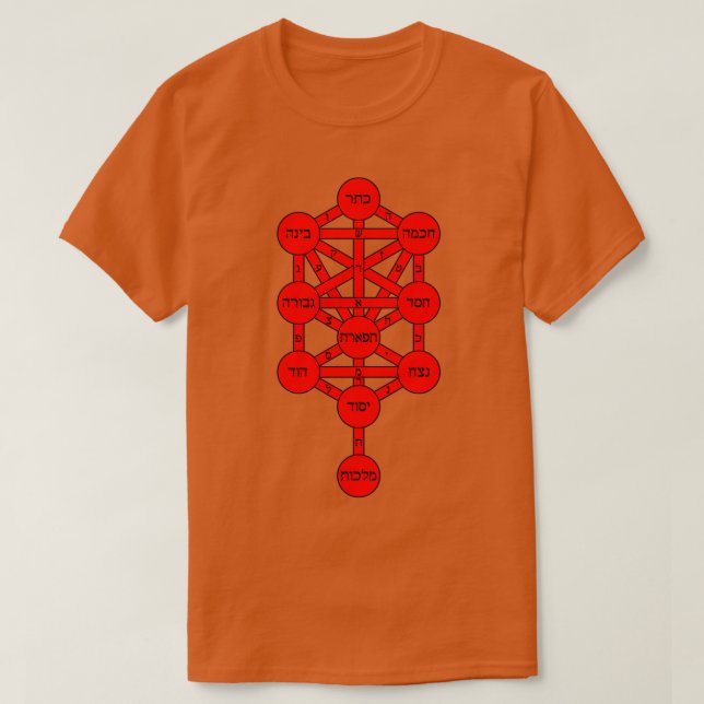Livets träd kabbalah t shirt (Design framsida)