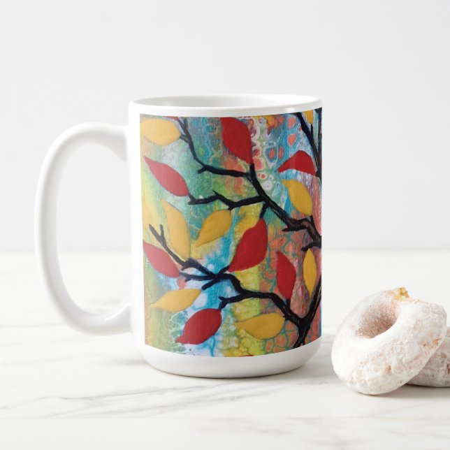 Livets träd kaffemugg (Med munk)