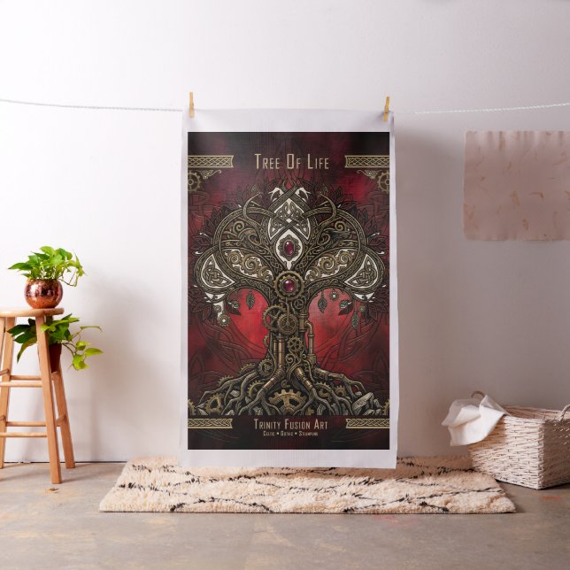 Livets Träd – Keltisk Gotisk Steampunk Tyg (In Situ)