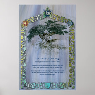 Livets träd Ketubah för att anpassa Poster