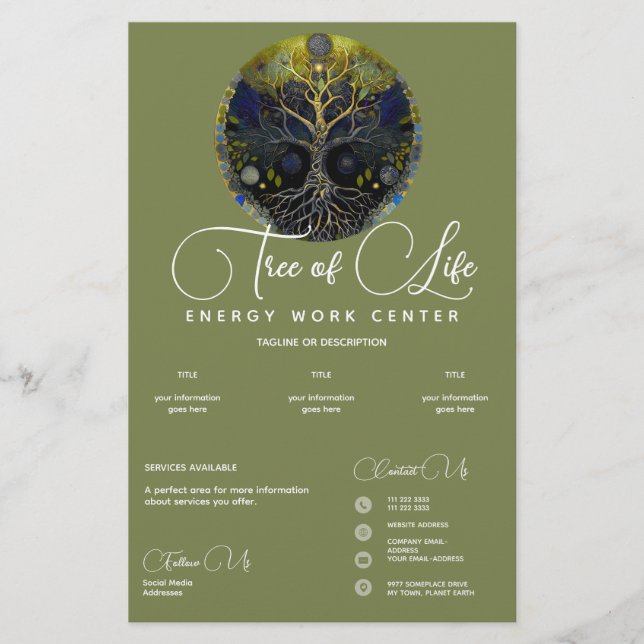 Livets träd Luna Flygblad (Framsidan)