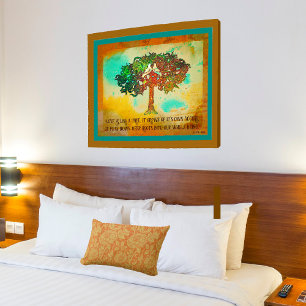 Livets träd med två duvor Poster