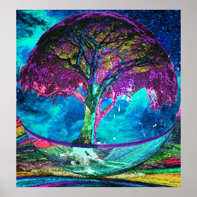 Livets träd-Medelhavet Poster (Framsidan)