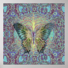Livets träd och Butterfly Poster