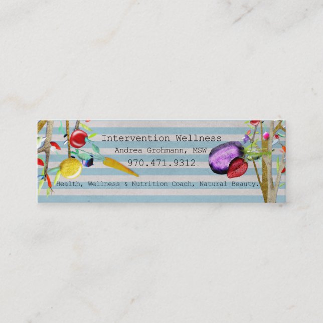 Livets träd och Hälsa Mini Visitkort (Framsida)