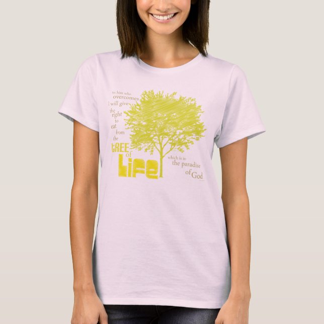 Livets träd Organic Christian Scripture t-shirt (Framsida)