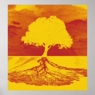 Livets träd-relaxering poster