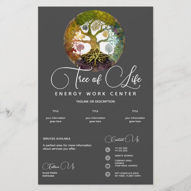 Livets träd | Säsonger Flygblad (Framsidan)