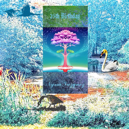 Livets träd Soulful Grey 25:e Födelsedagsfesten Pappersservett