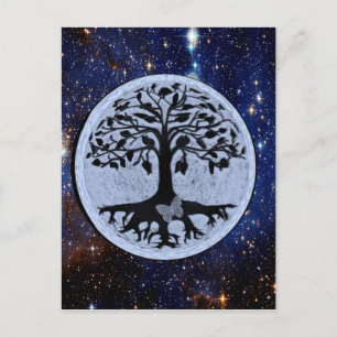 Livets träd Starry Night Vykort