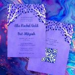 Livets träd Stars Anpassningsbar Fladdermus Pub Mi Inbjudningar<br><div class="desc">Perfekt-kort för att tillkännage ett bat mitzvah, pub mitzvah eller annat judiskt firande! Hand skapade konst åt dig! FULLT ANPASSADE! Klicka på "Anpassa" ovan om du vill redigera texten och lägga till länken till QR-koden på baksidan. Klicka på "Redigera med verktyg" om du vill justera typsnitt, färg och placeringar och...</div>