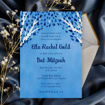 Livets träd Stars Watercolor Fladdermus Pub Mitzva Inbjudningar<br><div class="desc">Perfekt-kort för att tillkännage ett bat mitzvah, pub mitzvah eller annat judiskt firande! Hand skapade konst åt dig! FULLT ANPASSADE! Klicka på "Anpassa" ovan om du vill redigera texten. Klicka på "Redigera med verktyg" om du vill justera typsnitt, färg och placeringar och ta bort vattenfärgsdesignen på baksidan om du vill....</div>