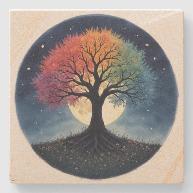 Livets träd stenunderlägg (Framsidan)