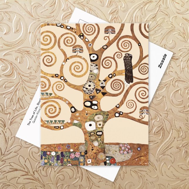Livets träd, Stoclet Frieze Gustav Klimt Vykort (Skapare uppladdad)