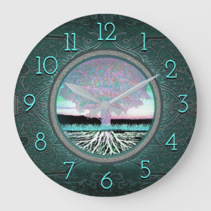 Livets träd stor klocka