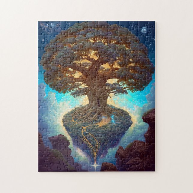 Livets träd Surreal Natur Art Pussel (Vertikal)