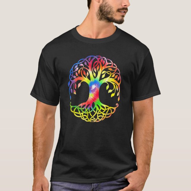 Livets träd Symbol Färg 1 T Shirt (Framsida)