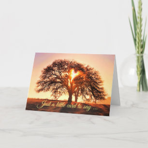 Livets träd tänker på ditt Cute Card Kort