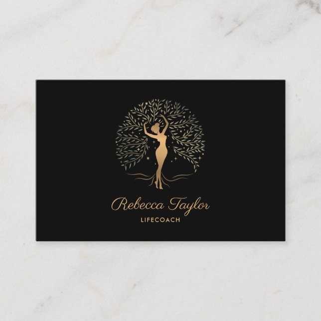 livets träd terapeuter hälsa visitkort (Framsida)