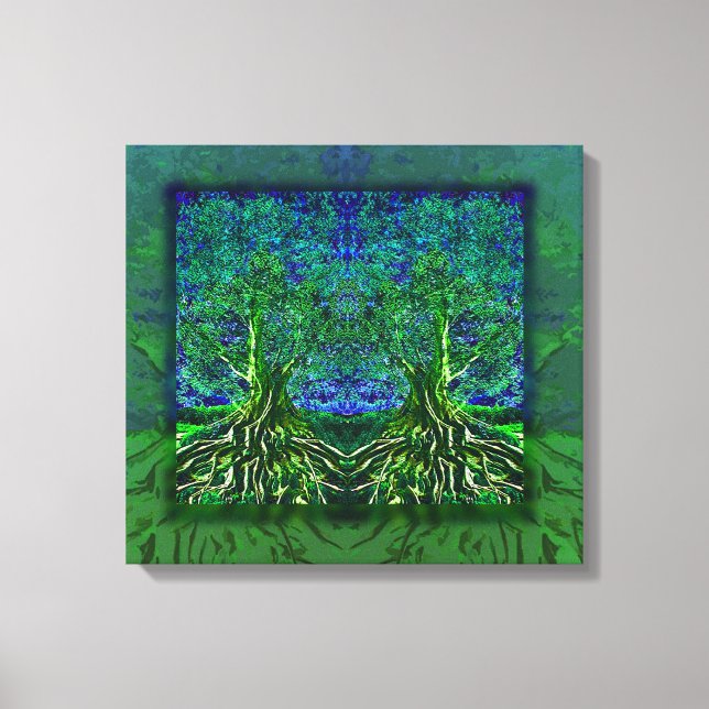 Livets träd Thankfulness Canvastryck (Framsida)