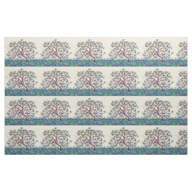 Livets träd tyg (Fat Quarter)