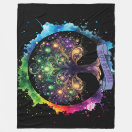 Livets träd v2 fleecefilt