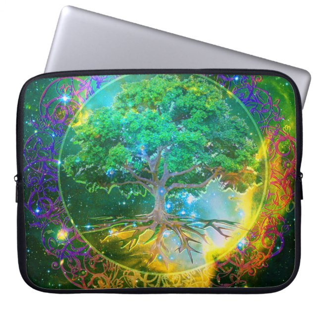 Livets Träd Välbefinnande Laptop Sleeve (Framsidan)