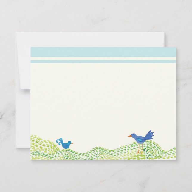 Livets träd, Whimsical Boy Tack Flat Notes Inbjudningar (Framsida)