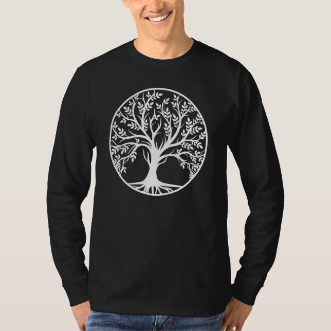 Livets träd Yggdrasil Celtic Träd 1 T Shirt (Framsida)