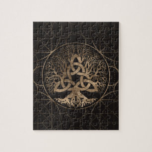 Livets träd - Yggdrasil med Triquetra Pussel