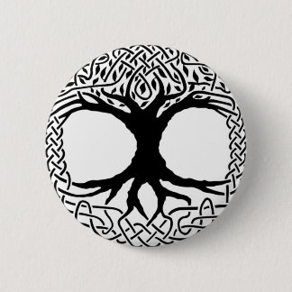 livets träd Yggdrasil Norse wicca mytologi Knapp