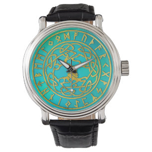 Livets träd - Yggdrasil och runaalfabet Armbandsur
