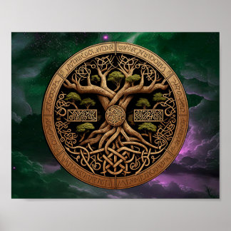 Livets träd Yggdrasil Poster