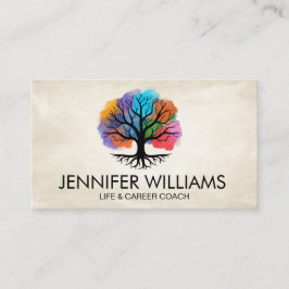 Livets träd - Yggdrasil - Vattenfärgen bläck Visitkort