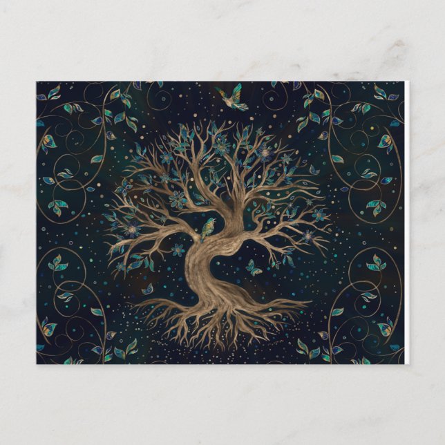 Livets träd - Yggdrasil Vykort (Framsida)